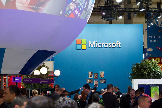 Microsoft Event Booth - Photo Credit: Kārlis Dambrāns via Flickr Copyright 2015
